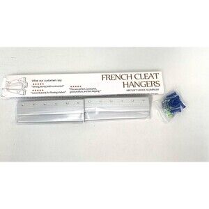 French Cleat Hangers - 4 Pairs Aluminum Z Clip Hangers 6 Inches New Boxed